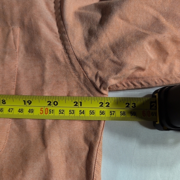 Nautica Tan Casual Button Down Shirt - Picture 4 of 6